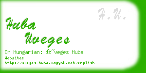 huba uveges business card